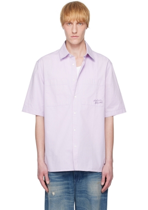 Maison Kitsuné Purple Relaxed Short Sleeve Shirt
