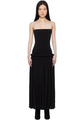 ALAÏA Black Strapless Maxi Dress