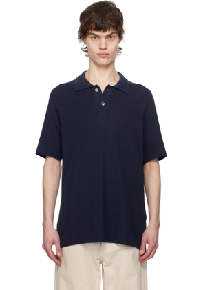JACQUEMUS Navy La Croisière 'The knit' Polo
