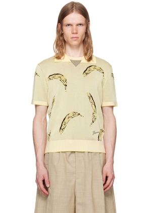 JACQUEMUS Yellow La Croisière 'The Marino' Polo
