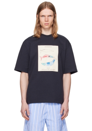 JACQUEMUS Navy La Croisière 'The Marino' T-shirt