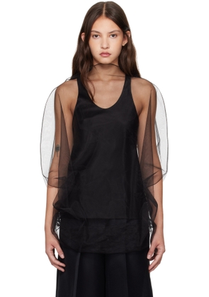 GIA STUDIOS Black Aurore Tank Top