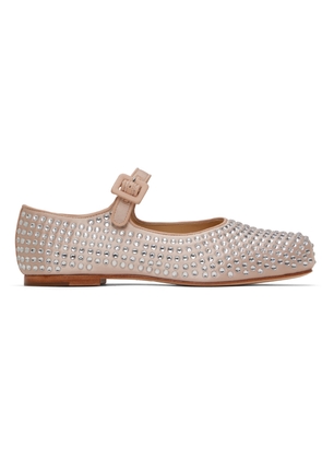 Sandy Liang Pink Mary Jane Pointe Ballerina Flats