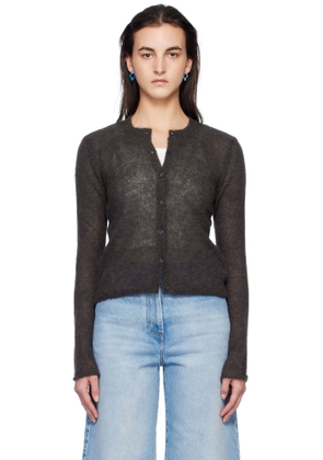 Paloma Wool Gray Button Fine Champions Cardigan