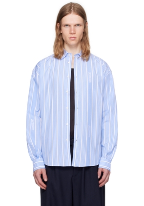 JACQUEMUS White & Blue La Casa 'The Simon' Shirt
