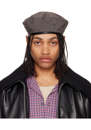 OUR LEGACY Gray Nylon Beret