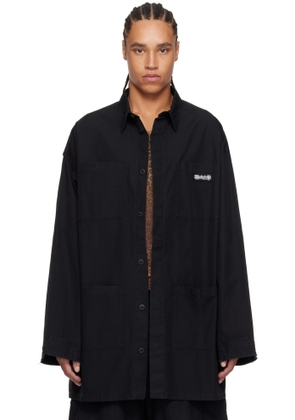 032c Black Intermission Cargo Overshirt