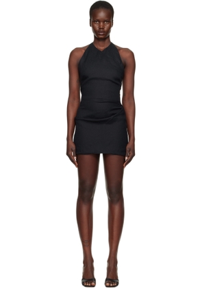 BEC + BRIDGE Black Marianna Halter Minidress