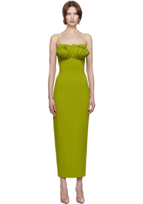 Jean Paul Gaultier Green 'The Conical Bra Cup' Maxi Dress