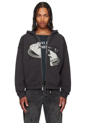 Enfants Riches Déprimés Black Holy Bible 'Assemblage' Baggy Zip Hoodie