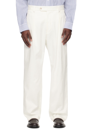 BOSS White BECKHAM Edition Stretch Trousers