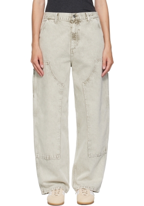 Carhartt Work In Progress Gray Brandon Double Knee Jeans