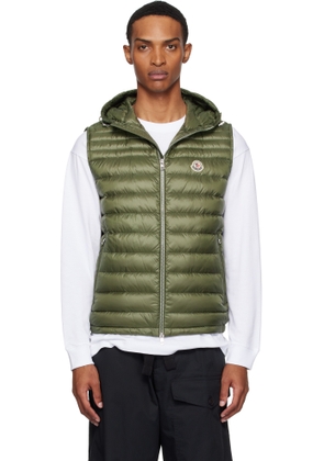 Moncler Khaki Orant Hooded Down Vest