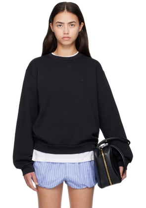 Acne Studios Black Crew Neck Fleece Sweatshirt