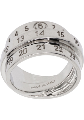 MM6 Maison Margiela Triple Logo Numeric Signature Ring