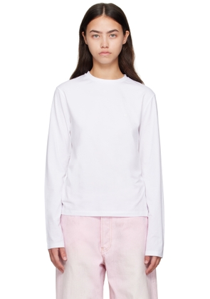 Acne Studios White Long Sleeve Regular Fit T-shirt