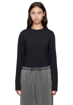 Acne Studios Black Regular Fit Long Sleeve T-shirt