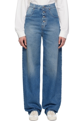 MM6 Maison Margiela Blue Straight-leg Jeans