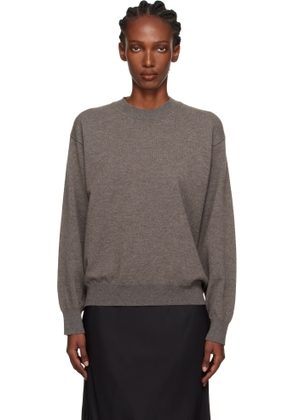 Róhe Purple Crew-Neck Open Armhole Sweater
