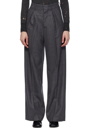 MM6 Maison Margiela Gray Tailored Wool Trousers