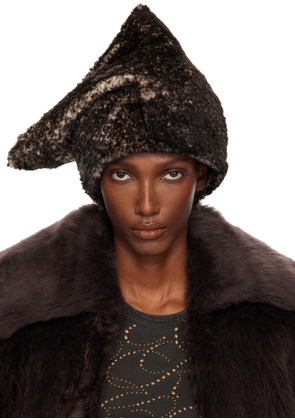KNWLS Gray Vox Oversized Shearling Beanie