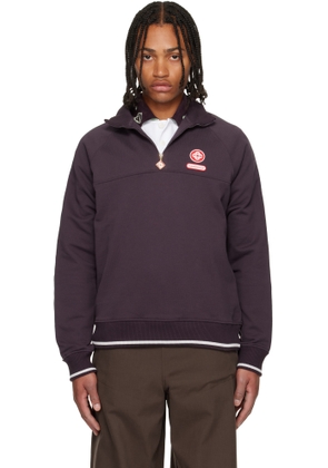 Casablanca Burgundy Quarter Zip Laurel Sweatshirt