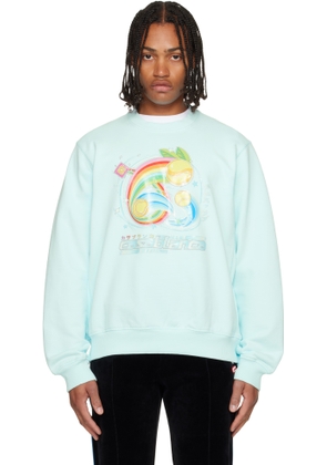 Casablanca Blue Manga Tennis Ball Sweatshirt