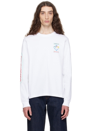 Casablanca White Fuji Dream Long Sleeve T-shirt