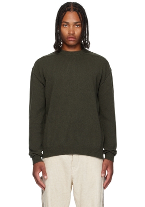 Rick Owens Khaki Concordians Round Neck Sweater