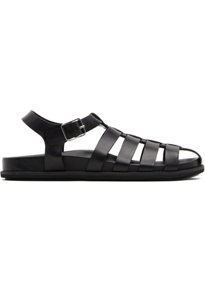 A. P.C. Black Fisherman H Sandals