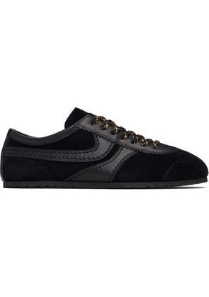 Dries Van Noten Black Suede Sneakers