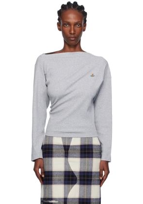 Vivienne Westwood Gray LS Hebo T-shirt