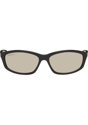 Balenciaga Black Neo Oval 2.0 Sunglasses