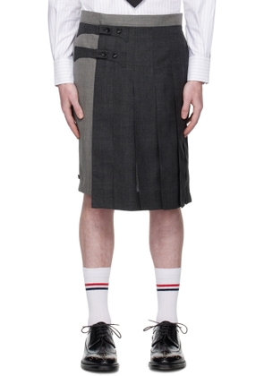 Thom Browne Gray Fresco Skort
