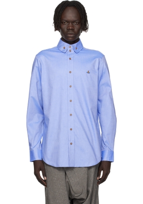 Vivienne Westwood Blue Two Button Krall Shirt