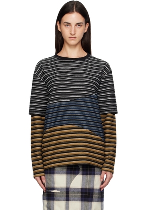 Andersson Bell Multicolor Stripe Layered T-shirt