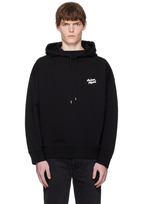 Maison Kitsuné Black 'Maison Kitsuné' Handwriting Oversize Hoodie