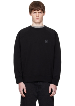 Maison Kitsuné Black Bold Fox Head Patch Oversized Sweatshirt