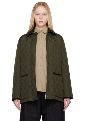 Burberry Green Broadway Quilted Nylon Jacket