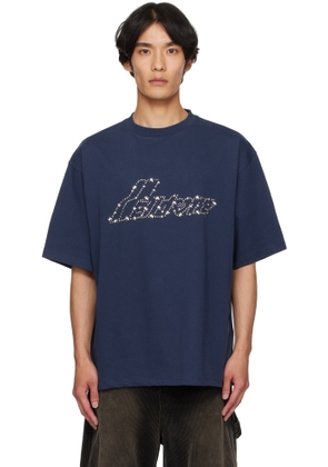We11done Navy Pearly 'Se11done' Logo T-shirt