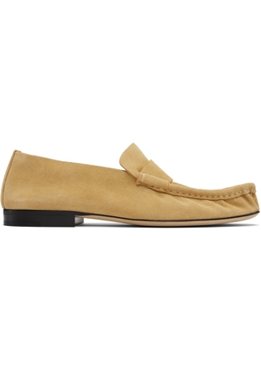 The Row Tan Soft Loafers
