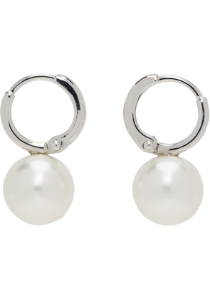 Simone Rocha Small Pearl Hoop Earrings