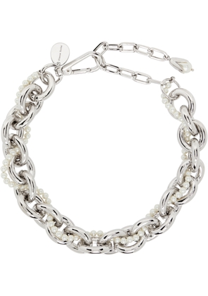 Simone Rocha Pearl & Chain Choker Necklace