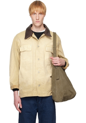 AURALEE Beige Organic Cotton Duck Jacket
