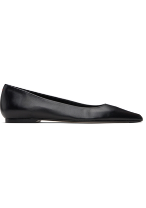 Aeyde Black Cassy Pointed-Toe Ballerina Flats