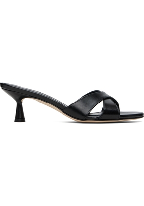 Aeyde Black Vero Leather Mules