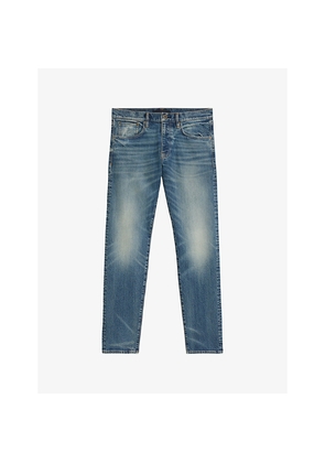 Mens Beckham x Boss Slim-Leg Mid-Rise Stretch-Denim Jeans
