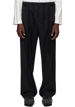 Craig Green Black Elasticized Worker Trousers