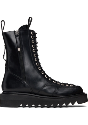 Toga Virilis Black Leather Boots