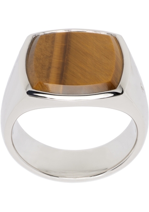 Tom Wood Cushion Tiger Eye Ring